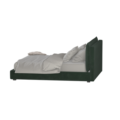 Thea Upholstered Double Bed with Clean Headboard