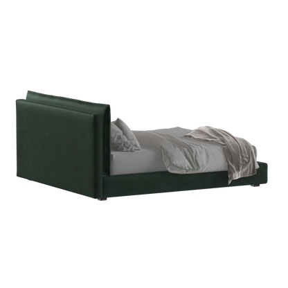Thea Upholstered Double Bed with Clean Headboard