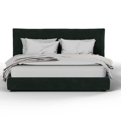 Thea Upholstered Double Bed with Clean Headboard