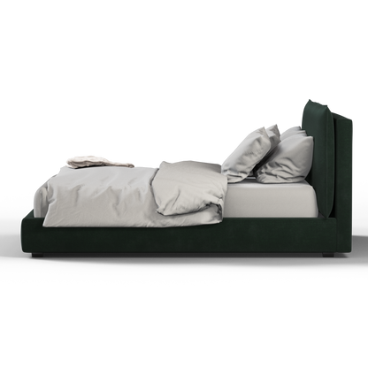Thea Upholstered Double Bed with Clean Headboard