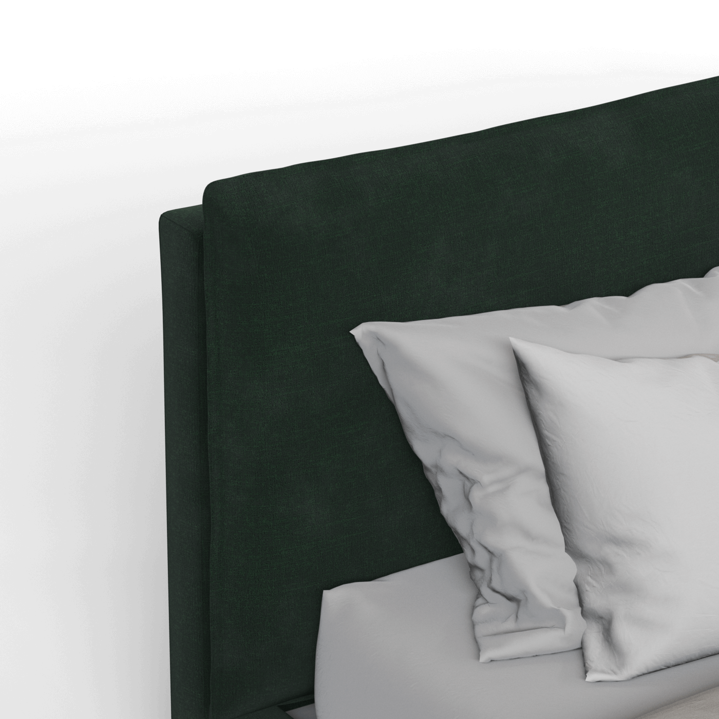 Thea Upholstered Double Bed with Clean Headboard
