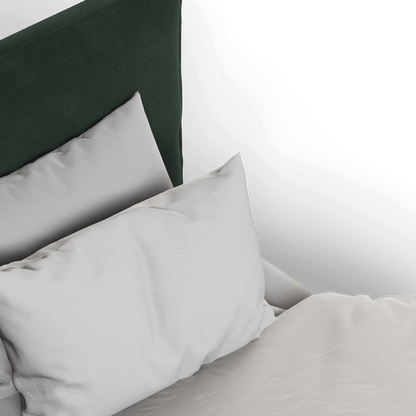 Thea Upholstered Double Bed with Clean Headboard