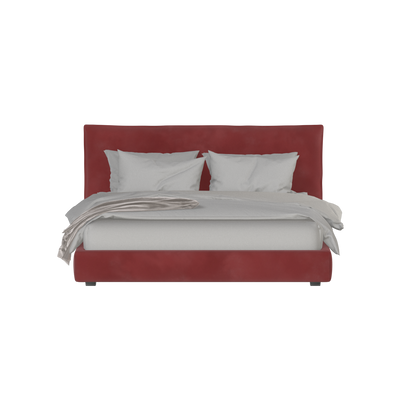 Thea Upholstered Double Bed with Clean Headboard