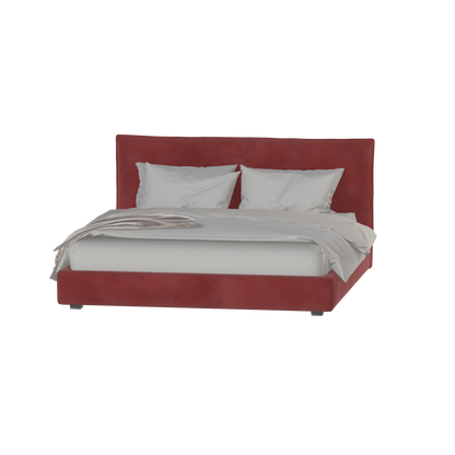 Thea Upholstered Double Bed with Clean Headboard