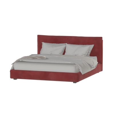 Thea Upholstered Double Bed with Clean Headboard