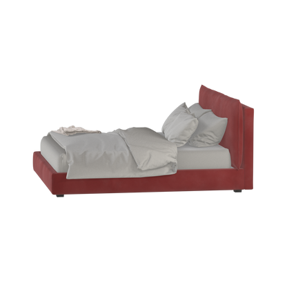 Thea Upholstered Double Bed with Clean Headboard