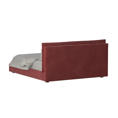 Thea Upholstered Double Bed with Clean Headboard