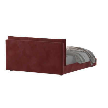 Thea Upholstered Double Bed with Clean Headboard