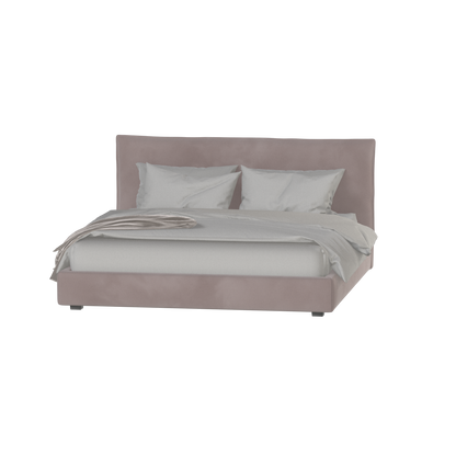 Thea Upholstered Double Bed with Clean Headboard