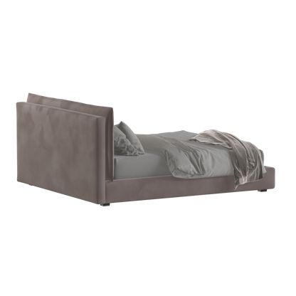Thea Upholstered Double Bed with Clean Headboard