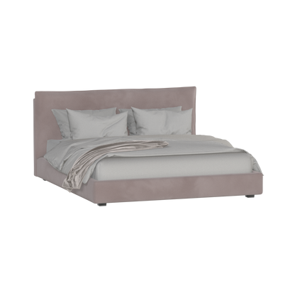Thea Upholstered Double Bed with Clean Headboard