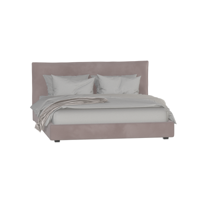 Thea Upholstered Double Bed with Clean Headboard
