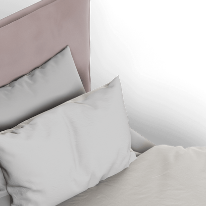 Thea Upholstered Double Bed with Clean Headboard