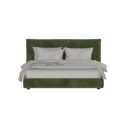 Thea Upholstered Double Bed with Clean Headboard