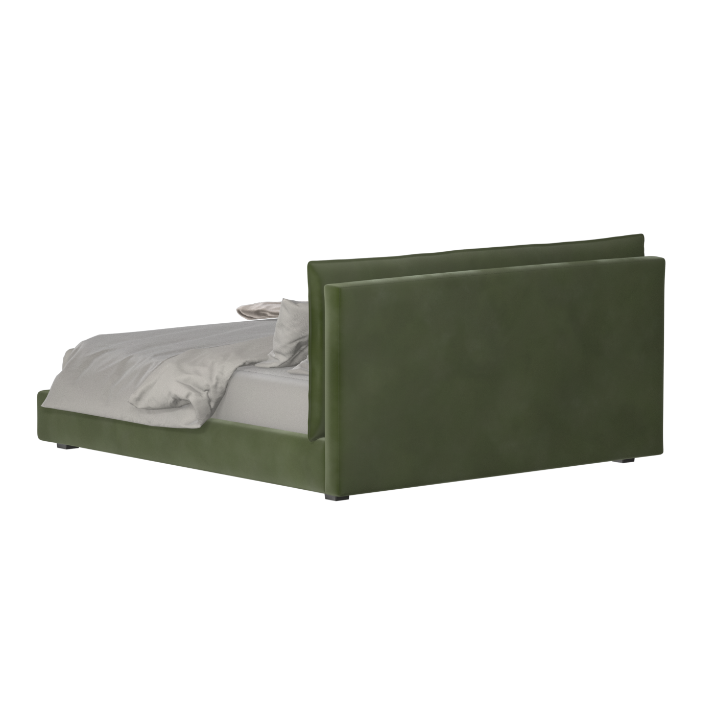 Thea Upholstered Double Bed with Clean Headboard