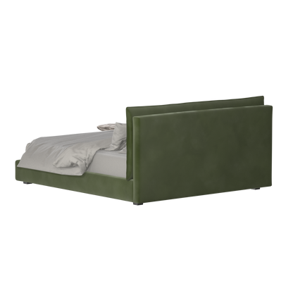 Thea Upholstered Double Bed with Clean Headboard
