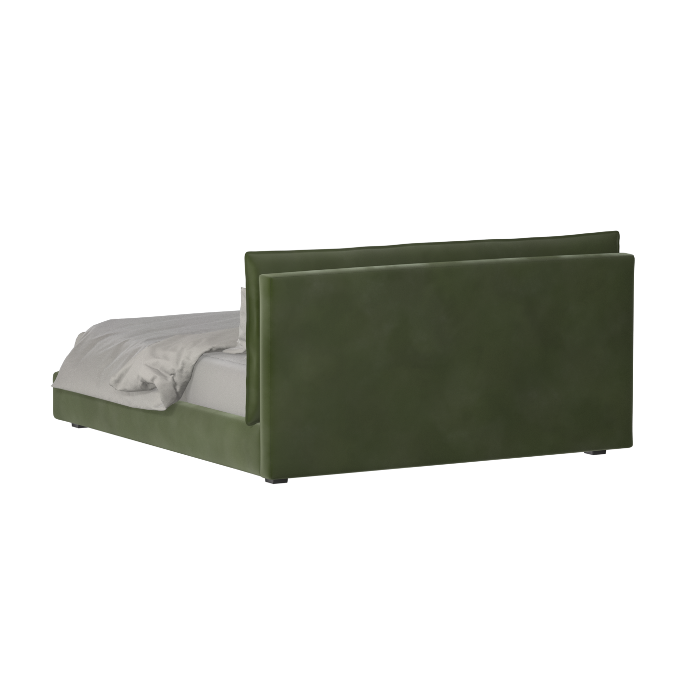 Thea Upholstered Double Bed with Clean Headboard
