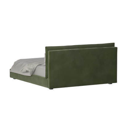 Thea Upholstered Double Bed with Clean Headboard