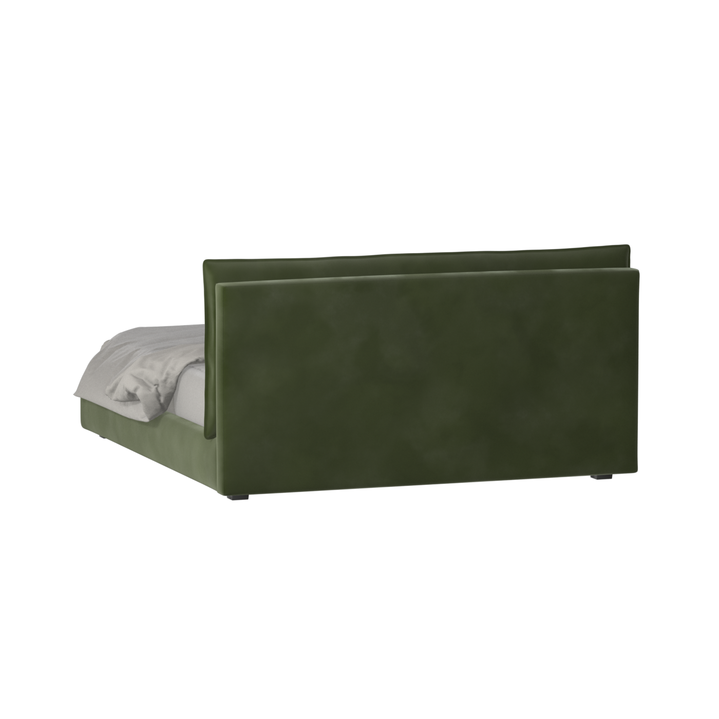 Thea Upholstered Double Bed with Clean Headboard