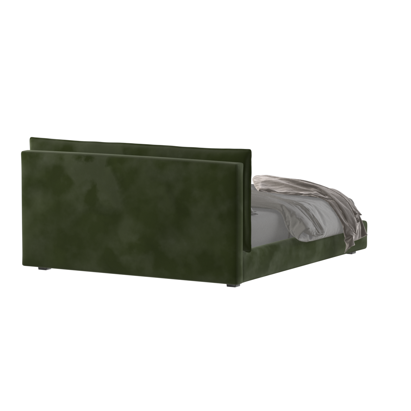 Thea Upholstered Double Bed with Clean Headboard