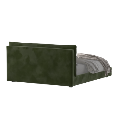 Thea Upholstered Double Bed with Clean Headboard