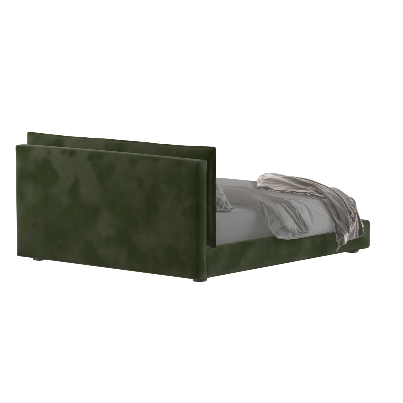 Thea Upholstered Double Bed with Clean Headboard
