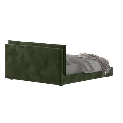 Thea Upholstered Double Bed with Clean Headboard