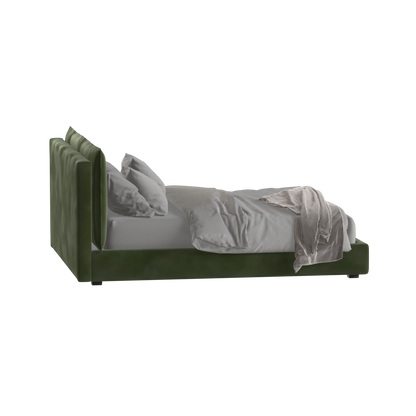 Thea Upholstered Double Bed with Clean Headboard