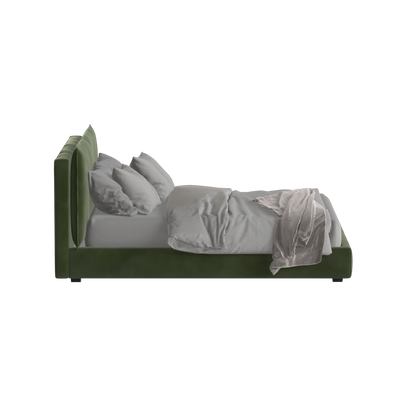 Thea Upholstered Double Bed with Clean Headboard