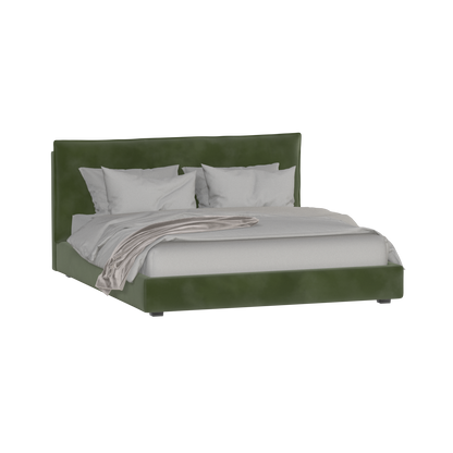Thea Upholstered Double Bed with Clean Headboard