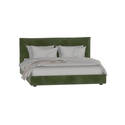 Thea Upholstered Double Bed with Clean Headboard