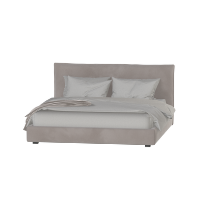 Thea Upholstered Double Bed with Clean Headboard