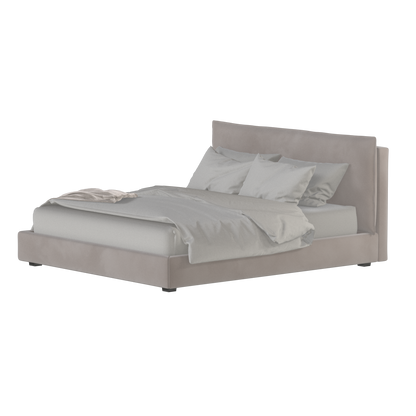 Thea Upholstered Double Bed with Clean Headboard