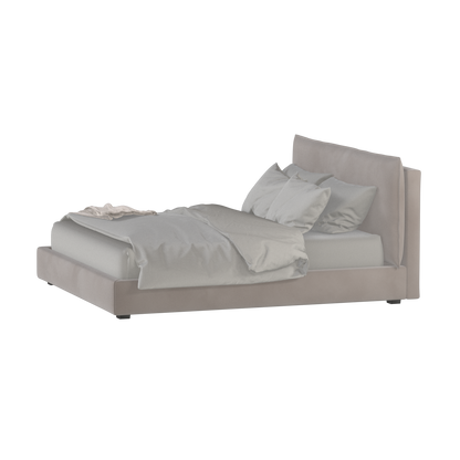 Thea Upholstered Double Bed with Clean Headboard