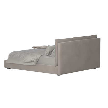 Thea Upholstered Double Bed with Clean Headboard