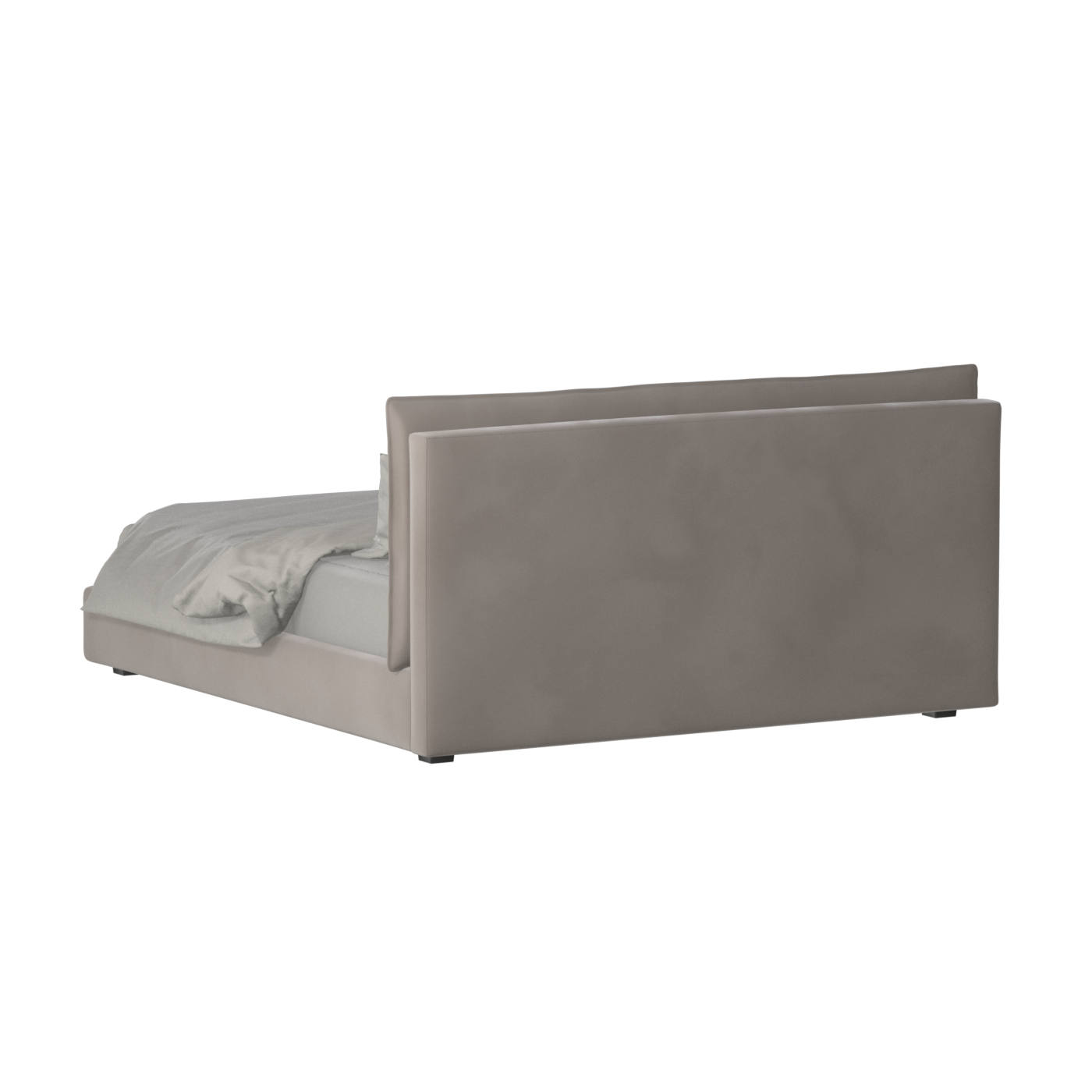 Thea Upholstered Double Bed with Clean Headboard