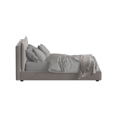 Thea Upholstered Double Bed with Clean Headboard