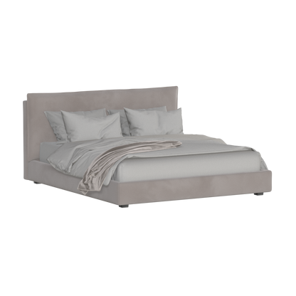Thea Upholstered Double Bed with Clean Headboard