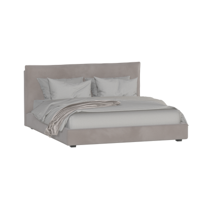 Thea Upholstered Double Bed with Clean Headboard
