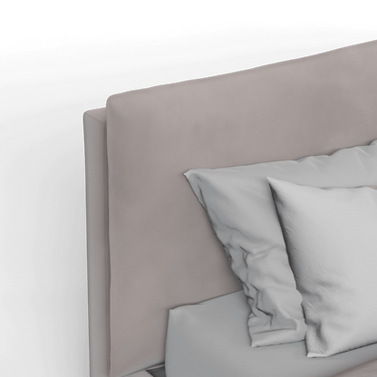 Thea Upholstered Double Bed with Clean Headboard