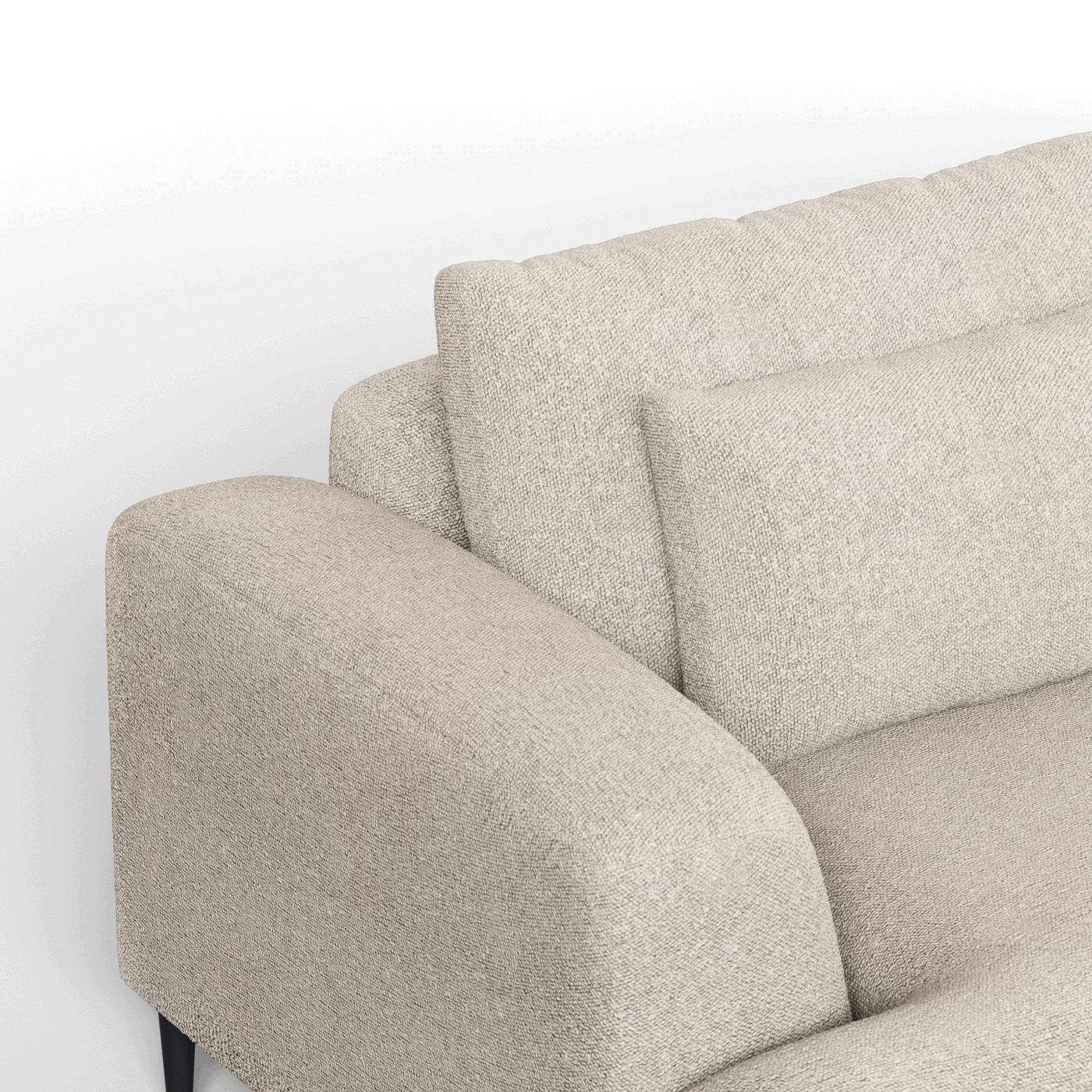 Canapé 2 places Valen — Assise profonde avec coussins surdimensionnés