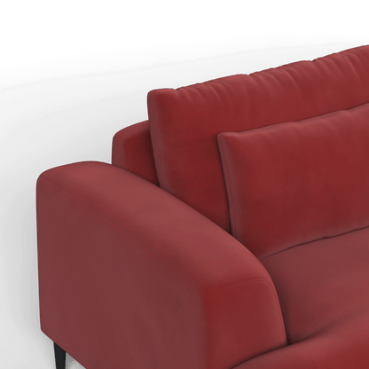 Canapé 2 places Valen — Assise profonde avec coussins surdimensionnés