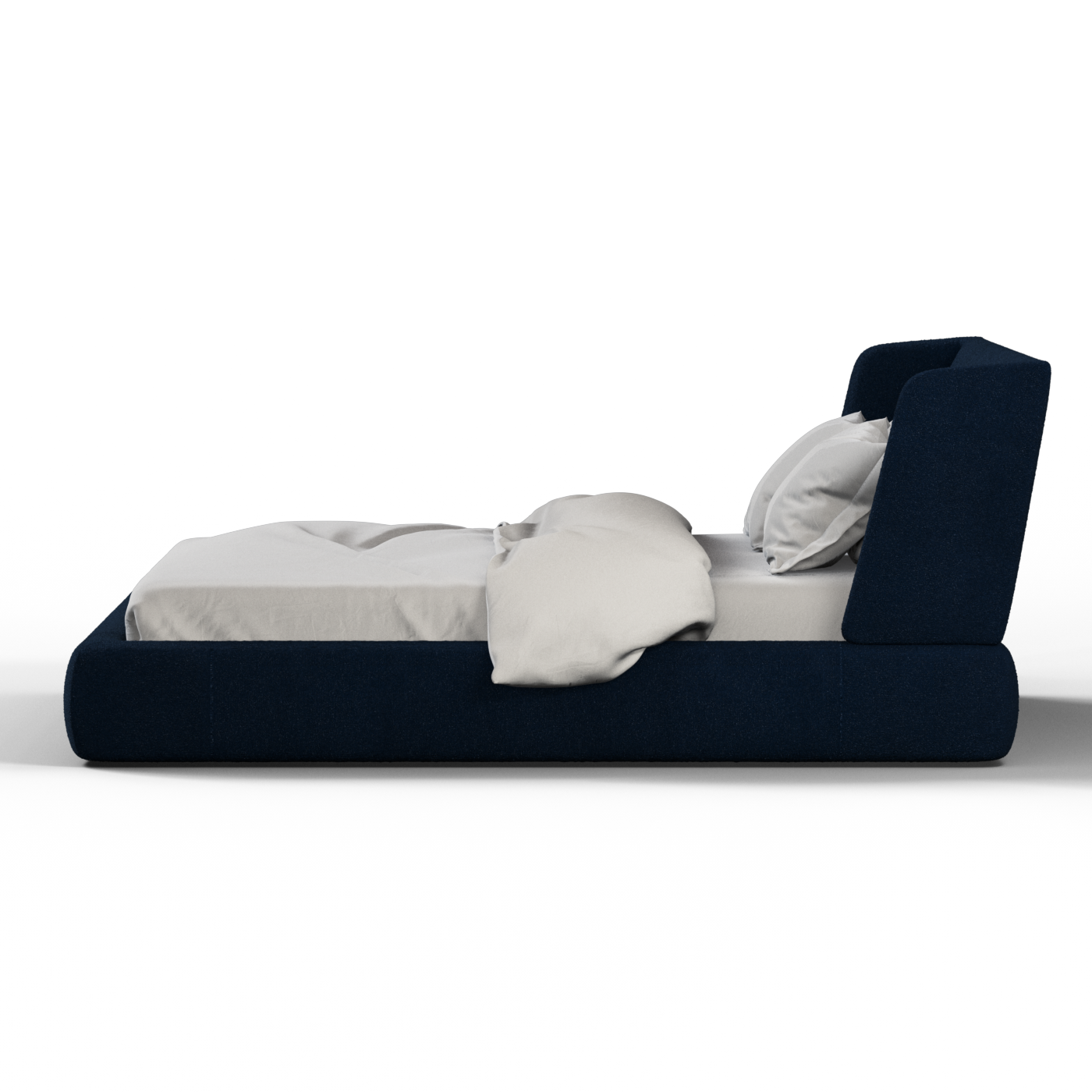 Valentina bed in Boucle Baloo Fabric