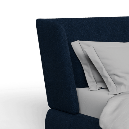 Valentina bed in Boucle Baloo Fabric