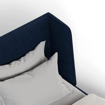 Valentina bed in Boucle Baloo Fabric