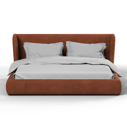Valentina bed in Boucle Baloo Fabric