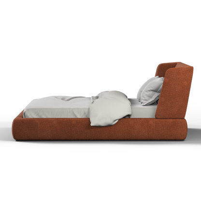 Valentina bed in Boucle Baloo Fabric
