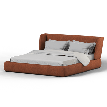 Valentina bed in Boucle Baloo Fabric