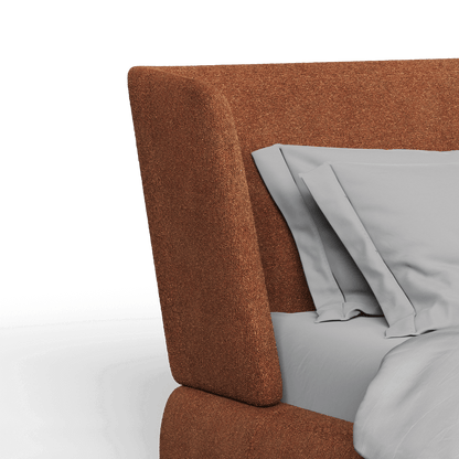 Valentina bed in Boucle Baloo Fabric
