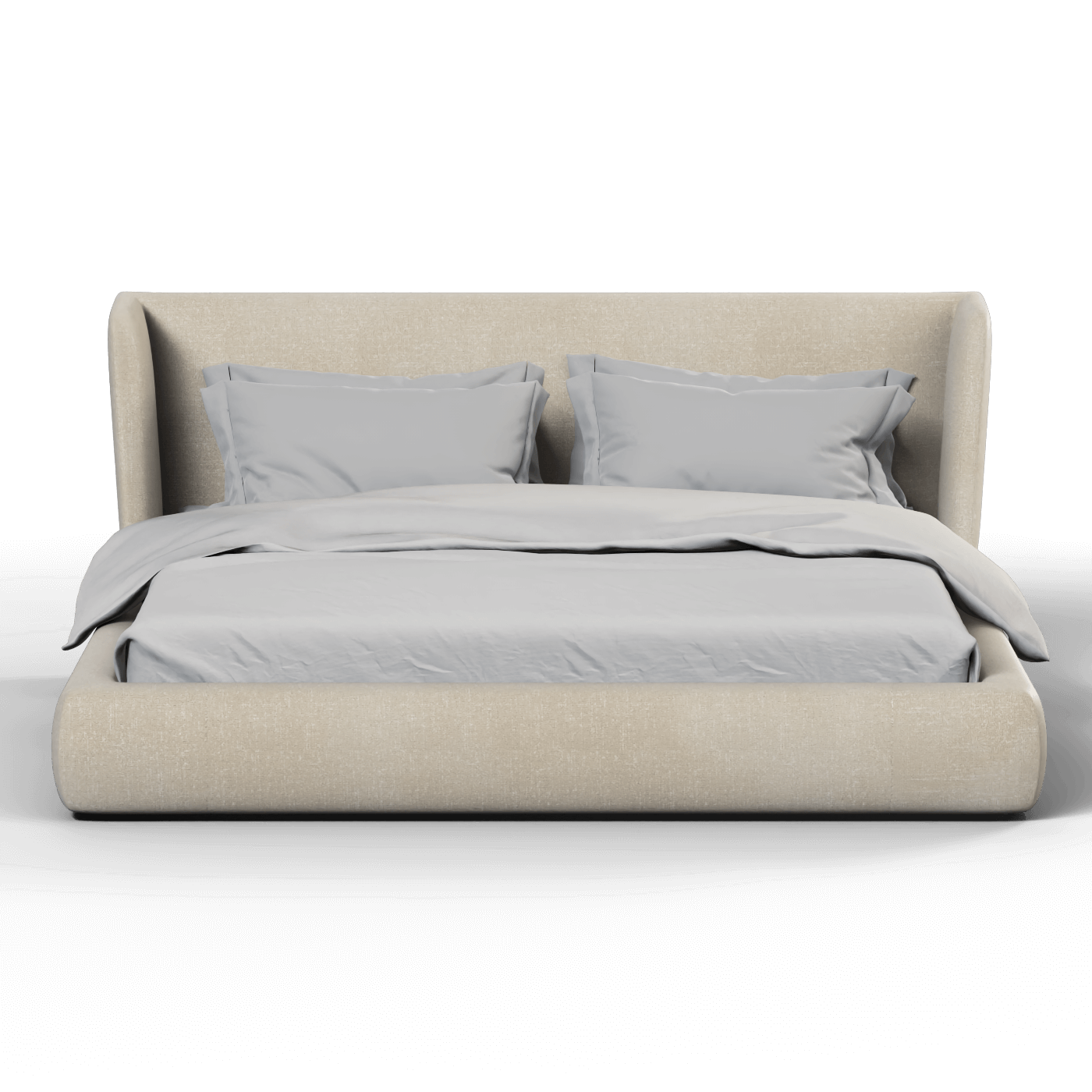 Lit Valentina en tissu Boucle Hevia